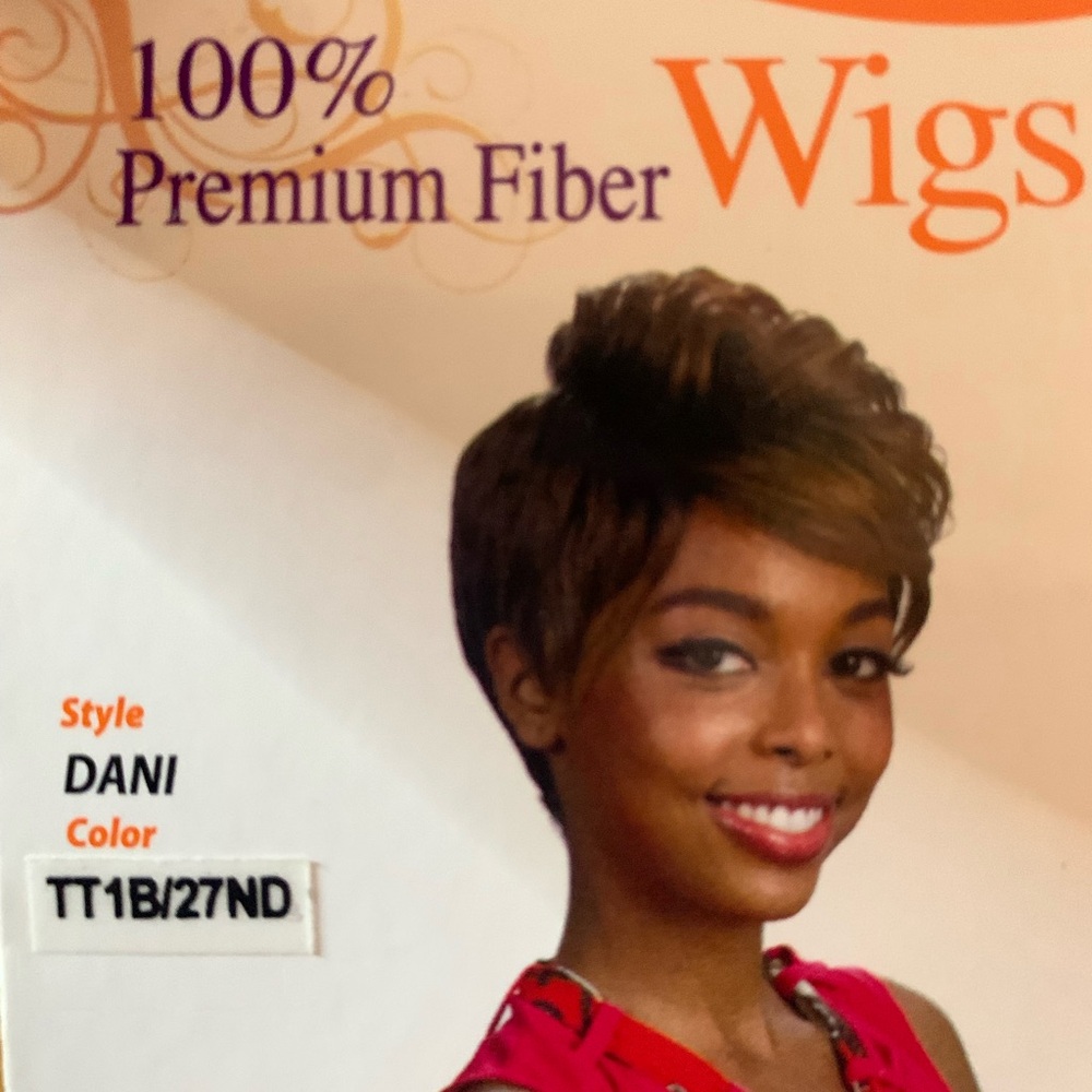Dani Premium Fiber Wig - Black and Brown